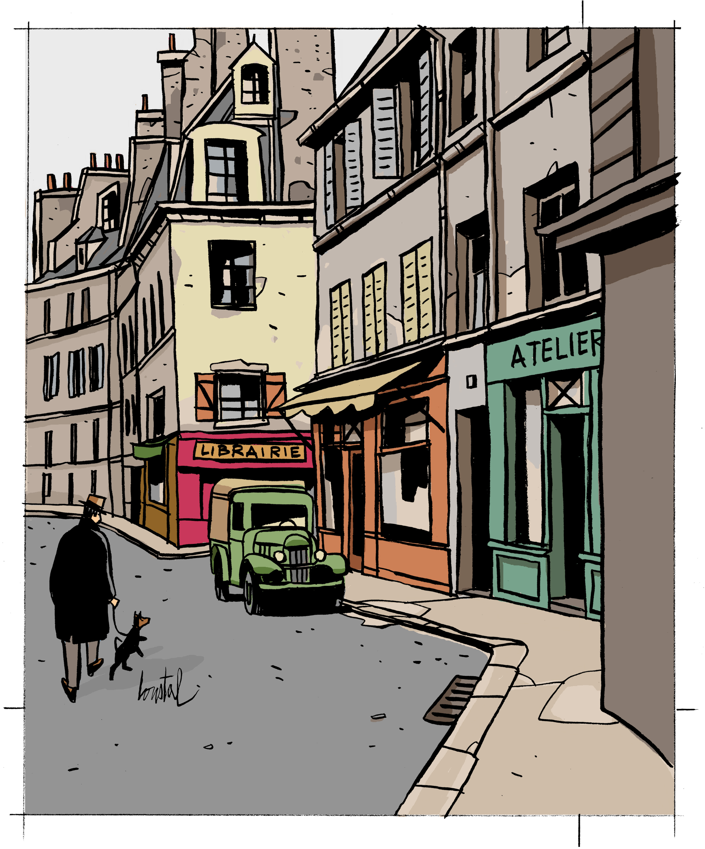 L'homme au petit chien Image